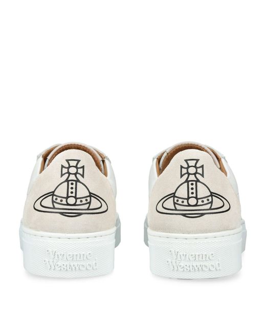 Vivienne Westwood White Leather Classic Sneakers