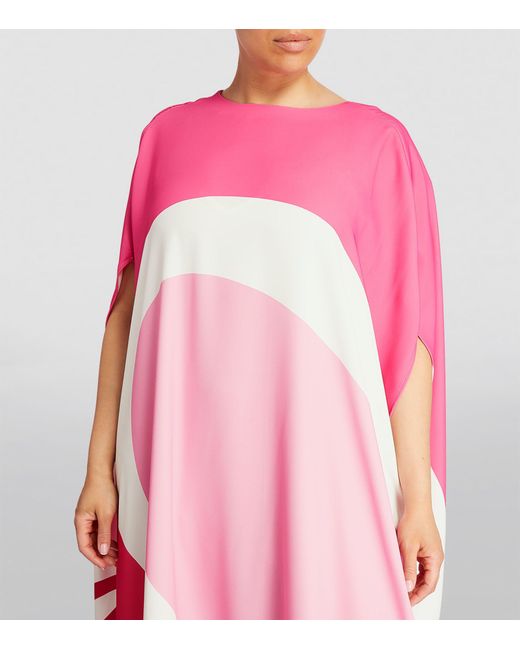 Marina Rinaldi Pink Printed Kaftan Maxi Dress