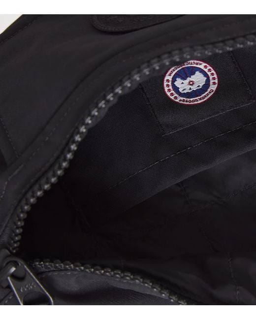 Canada Goose Black Logo Belt Bag for men