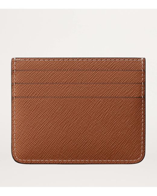 Cartier Brown Leather C De Card Holder