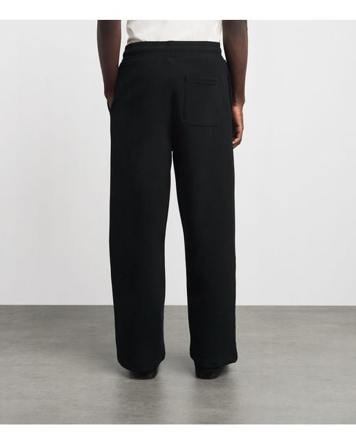AMI Black Cotton Ami De Coeur Sweatpants for men