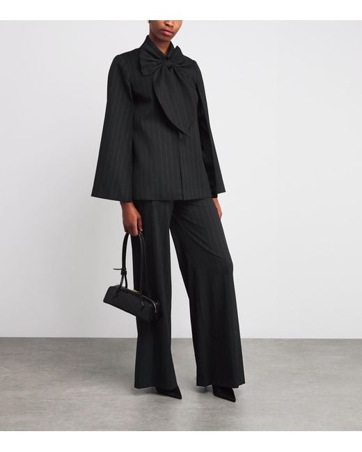 Alice + Olivia Black Olivia Wide-Leg Trousers