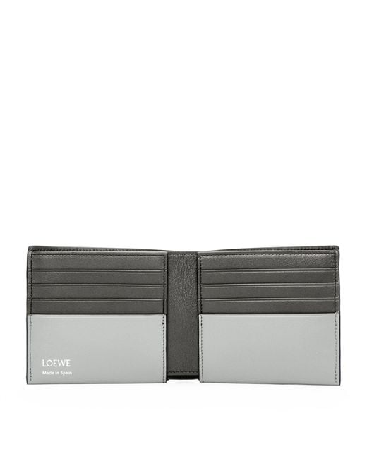Loewe Metallic Leather Bifold Wallet for men