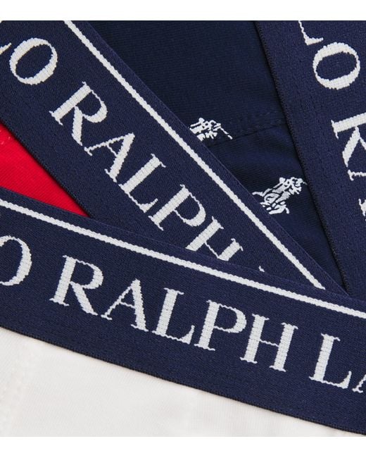 Polo Ralph Lauren Red Stretch-Cotton Boxer Briefs for men