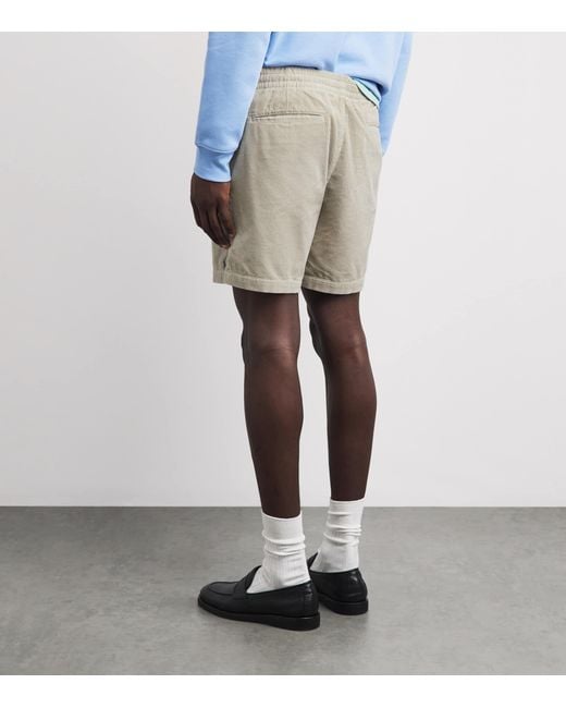 Polo Ralph Lauren Gray Cotton Corduroy Prepster Shorts for men