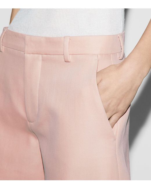 Gucci Pink Wool-mohair Shorts