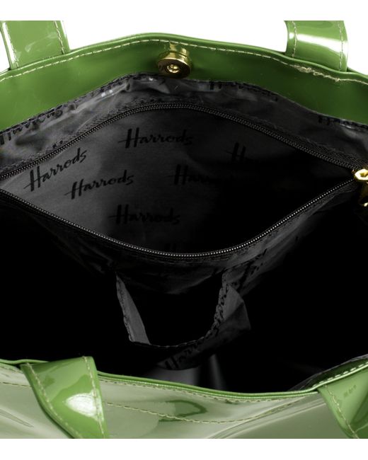 Harrods Green Logo Tote Bag