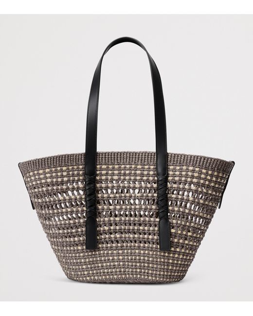 Loewe Black X Paula's Ibiza Medium Braid Basket Bag