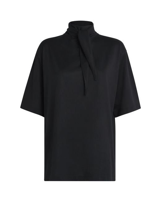 Lemaire Black Cotton Foulard T-Shirt
