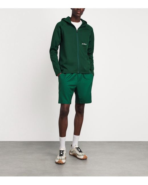 Pulco Studios Green Full Zip Training Hoodie for men