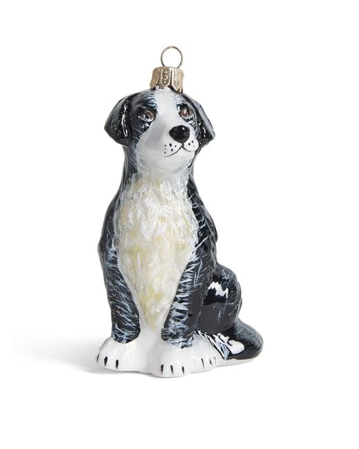 Harrods Blue Border Collie Tree Decoration