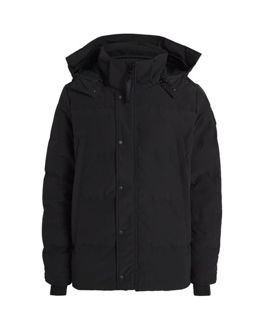 Canada Goose Black Wyndham Parka Jacket for men