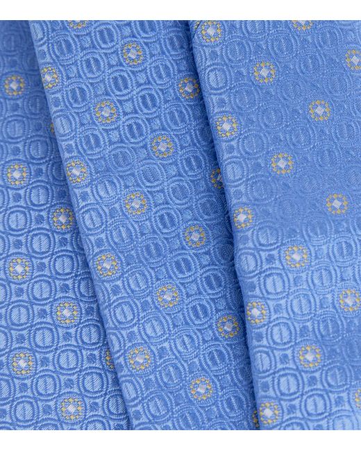 Eton of Sweden Blue Silk Jacquard Tie for men