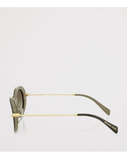 Michael Kors Gray Rockaway Oval Sunglasses