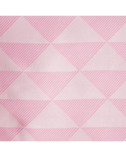 Prada Pink Silk Triangle Scarf