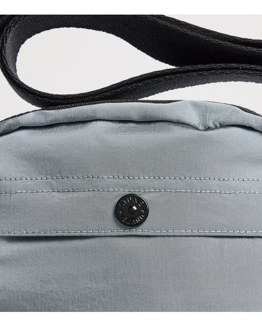 Stone Island Black Coated-Nylon Logo Cross-Body Bag for men