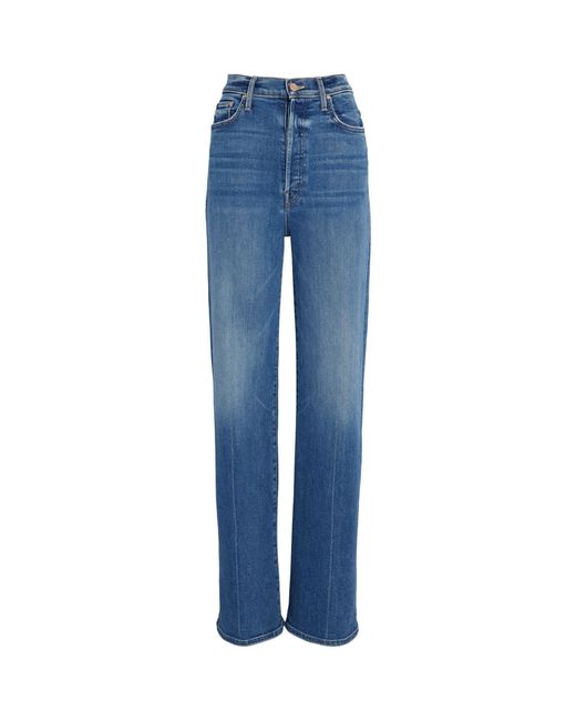 Mother Blue The Trasher Skimp Mid-rise Straight Jeans