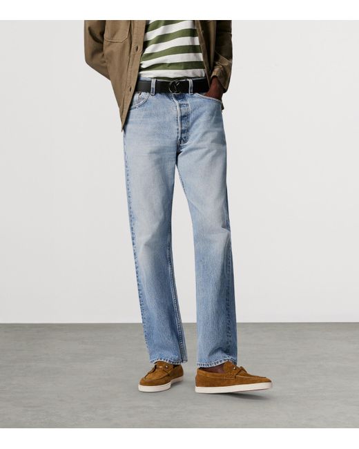 Christian Louboutin Brown Chambeliboat Leather Boat Shoes for men