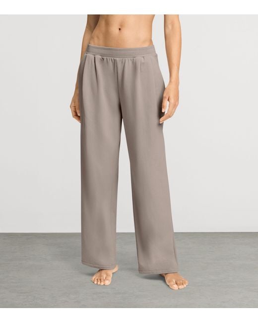 Hanro Gray Stretch-Cotton Natural Living Trousers