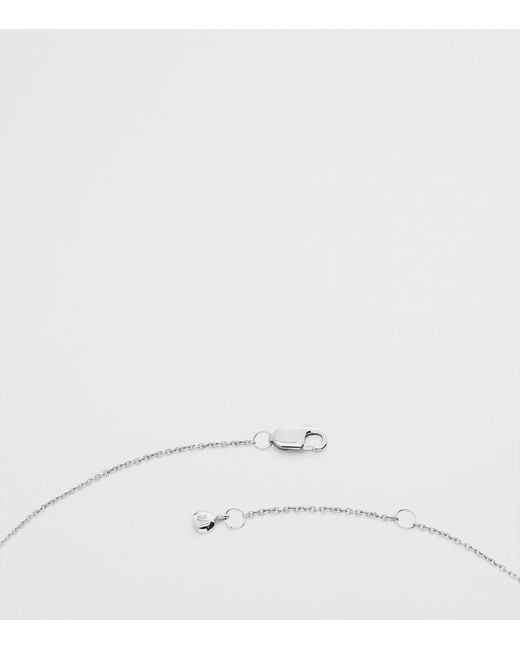 Monica Vinader White Sterling Virgo Zodiac Necklace