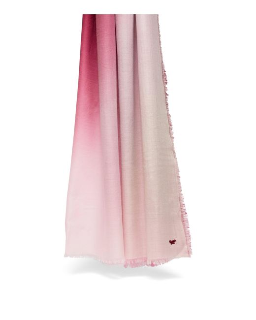 Weekend by Maxmara Pink Wool Gradient Scarf
