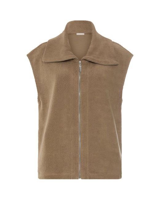 Hanro Brown Fleece Gilet