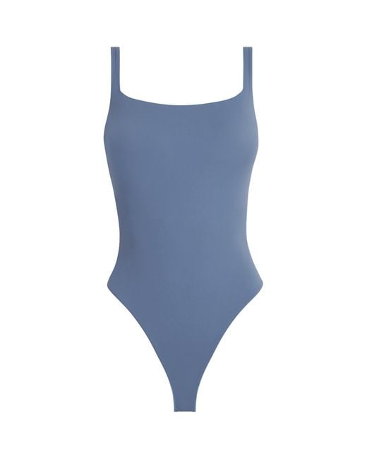Skims Blue Fits Everybody Square-Neck Bodysuit