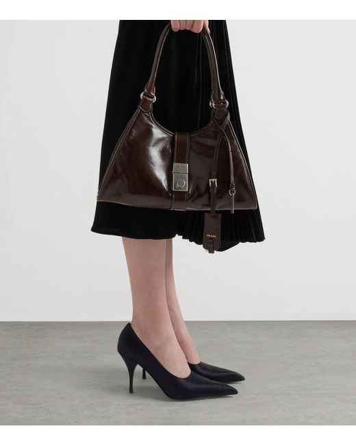 Prada Blue Satin Pumps 85