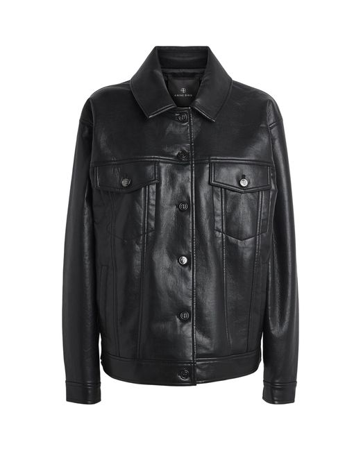 Anine Bing Black Oversized Rory Jacket
