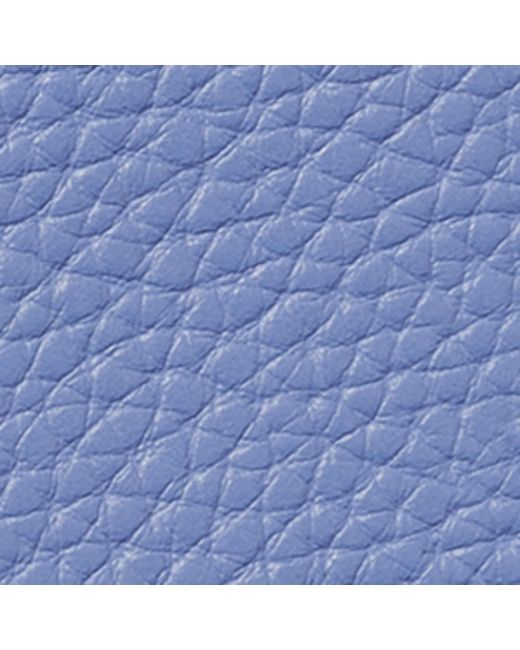 Aspinal Blue Leather Passport Cover for men