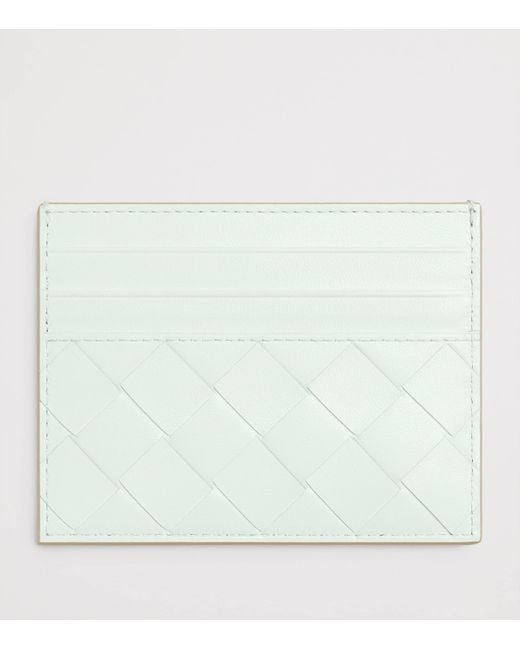 Bottega Veneta Natural Leather Intrecciato Card Holder