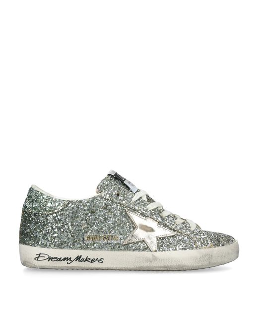 Golden Goose Deluxe Brand Metallic Glitter Super Star Sneakers