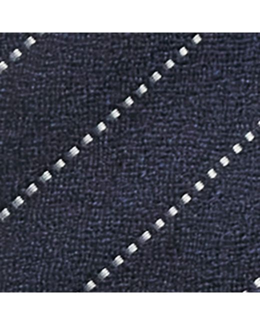 Canali Blue Silk Stripe Tie for men