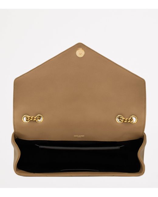 Saint Laurent Natural Large Loulou Shoulder Bag