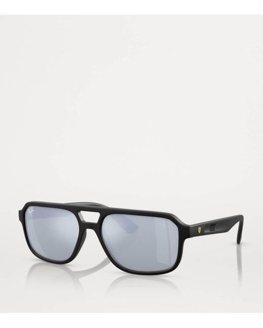 Ray-Ban Gray Nylon Rb4414M Scuderia Ferrari Collection Sunglasses
