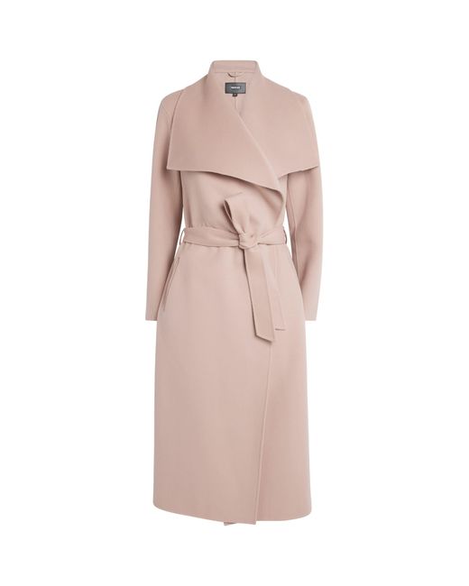 Mackage Pink Wool Mai-Cn Wrap Coat