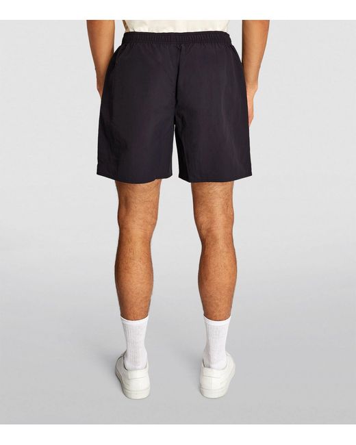 Fred Perry Blue Ripstop Logo Shorts for men