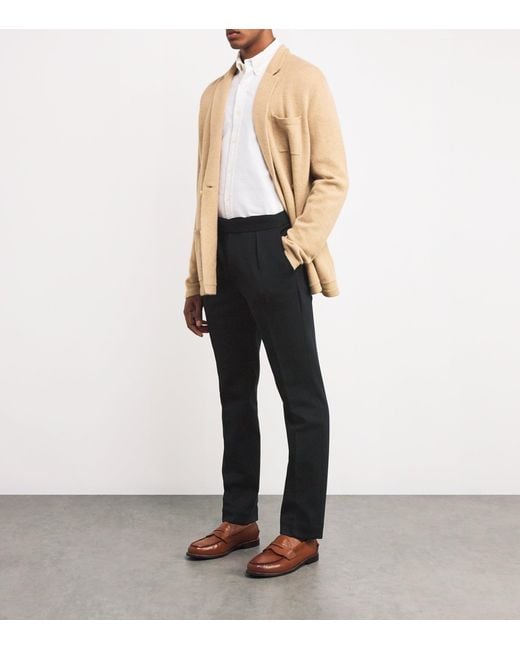 Polo Ralph Lauren Black Double-Knit Tailored Trousers for men