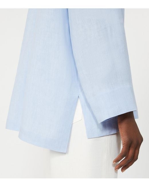 Max Mara Blue Linen Cantico Shirt