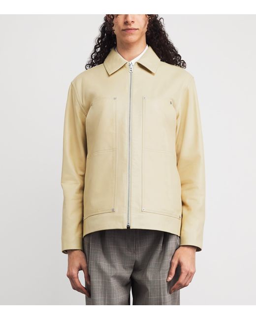 Rag & Bone Natural Sid Leather Jacket