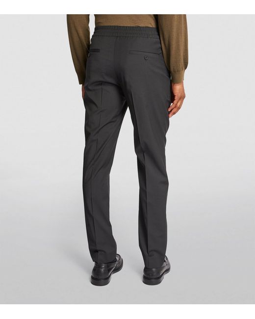 Sandro Gray Wool-Blend Trousers for men