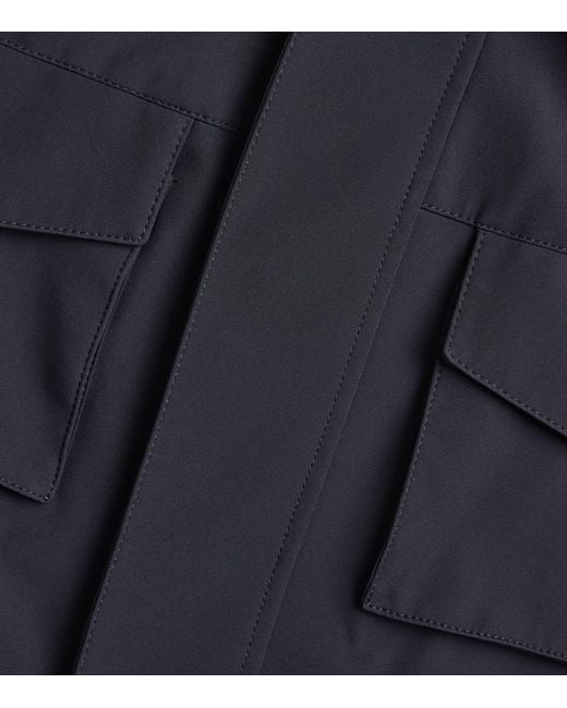 Giorgio Armani Blue Technical Field Jacket for men