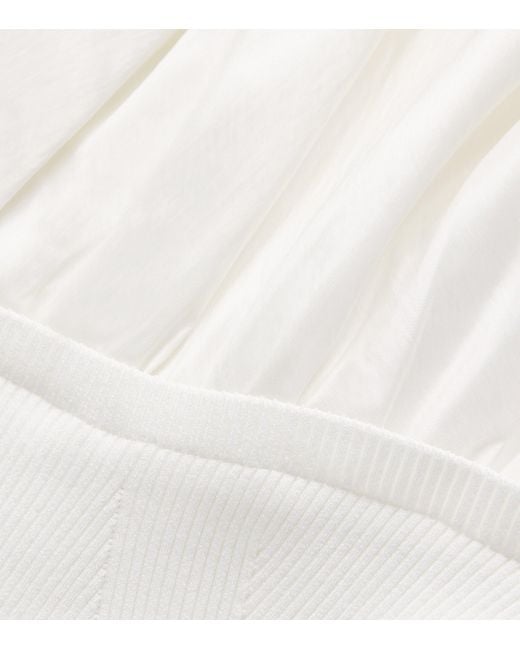 Jonathan Simkhai White Kenny Bubble Mini Dress