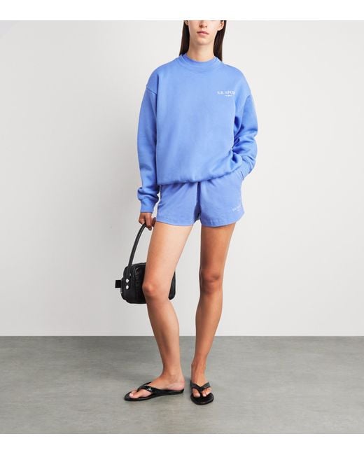 Sporty & Rich Blue Wimbledon Sweatshirt