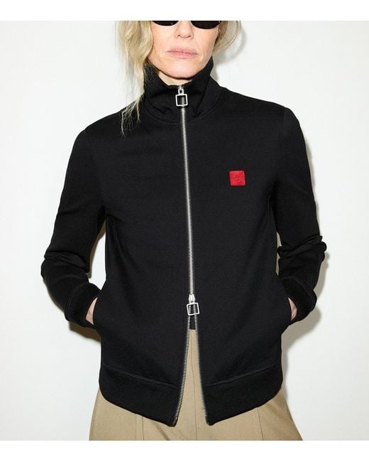 MAX&Co. Black Two-Way Zip Sweater