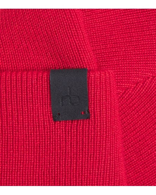 Rag & Bone Red Wool-Blend Addison Beanie for men