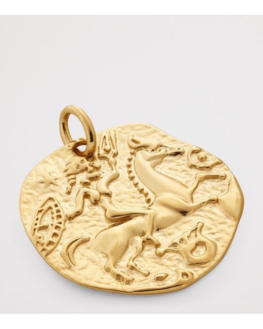 Monica Vinader Metallic Vermeil Coin Talisman Necklace