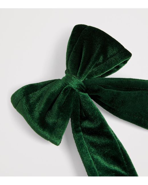 Luxury Garland Green Mini Velvet Bow Tree Decoration