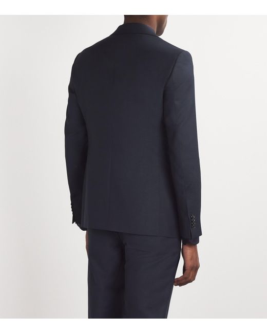 Giorgio Armani Blue Virgin Wool 2-Piece Suit for men