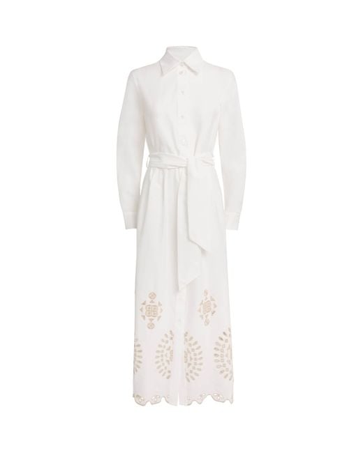 sachin and babi light blue dress Zimmermann Indra Embroidered Maxi Dress